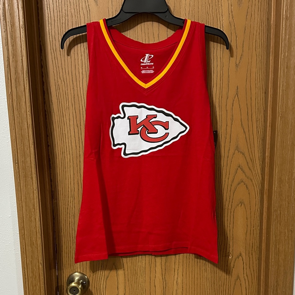 Logo Athletic Red and Yellow Tank Top